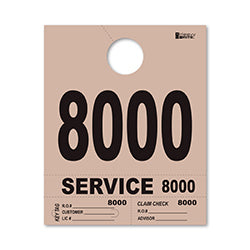 4 Part Heavy Brite Dispatch Numbers - Tan - 8000-8999